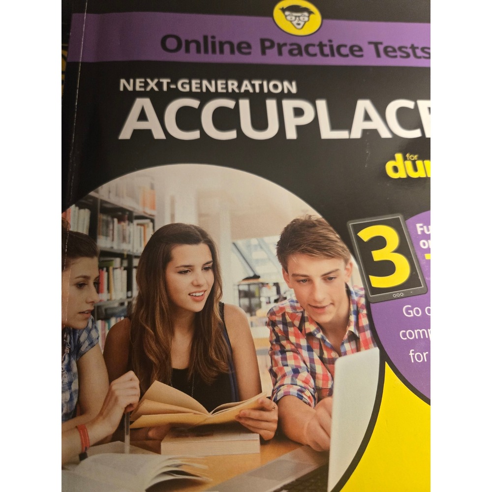 Next-Generation ACCUPLACER For Dummies Study Guide Mark Zegarelli Wiley Book